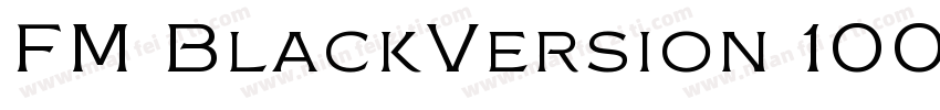 FM BlackVersion 100字体转换